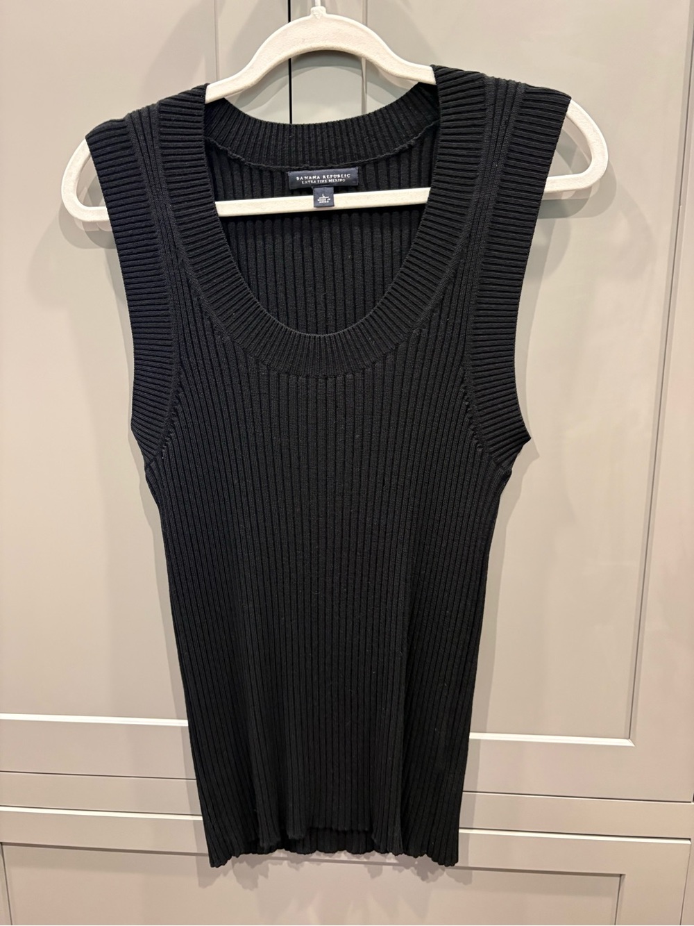Banana Republic Black Ribbed Tank Top